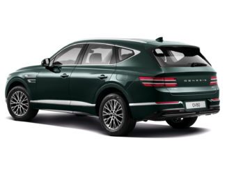 2021 Genesis GV80 Green Driver Rear